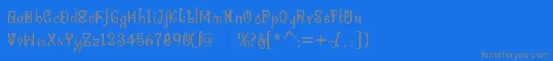 fuente BitlingniksmusicalNormal – Fuentes Grises Sobre Fondo Azul