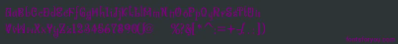 BitlingniksmusicalNormal Font – Purple Fonts on Black Background