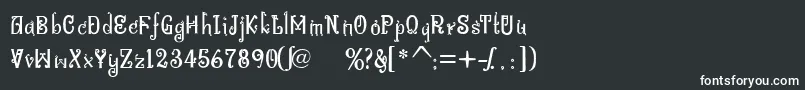 BitlingniksmusicalNormal Font – White Fonts on Black Background