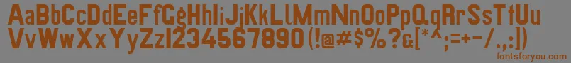 Preussischevi9ag2 Font – Brown Fonts on Gray Background