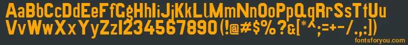 Saiba mais sobre a fonte Preussischevi9ag2 Fonte Preussischevi9ag2 – fontes laranjas em um fundo preto