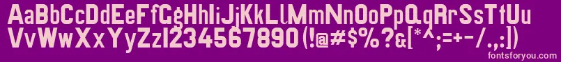 Preussischevi9ag2 Font – Pink Fonts on Purple Background