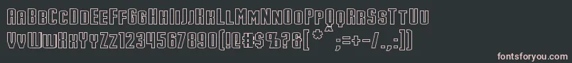 StarkHollow Font – Pink Fonts on Black Background