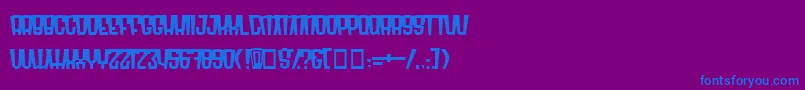 RadonatorMonsterNormal Font – Blue Fonts on Purple Background