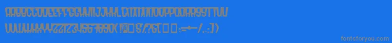 フォントRadonatorMonsterNormal – 青い背景に灰色の文字