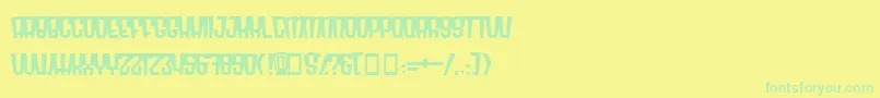 En savoir plus sur la police RadonatorMonsterNormal Police RadonatorMonsterNormal – polices vertes sur fond jaune