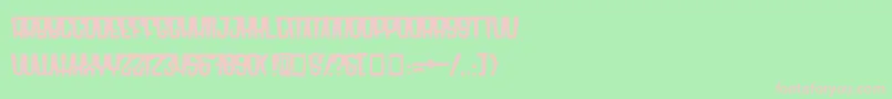 RadonatorMonsterNormal Font – Pink Fonts on Green Background