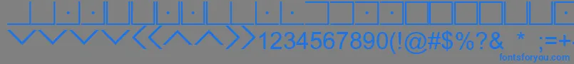 IlluminatiMasonicCipher Font – Blue Fonts on Gray Background