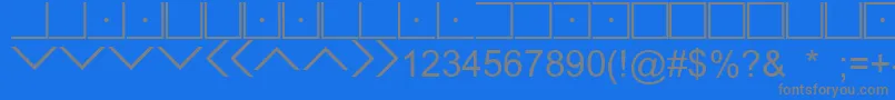 Police IlluminatiMasonicCipher – polices grises sur fond bleu