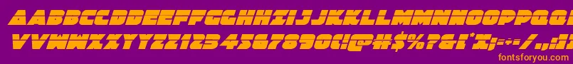 Шрифт Jedisflaserital – оранжевые шрифты на фиолетовом фоне