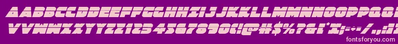 Jedisflaserital Font – Pink Fonts on Purple Background