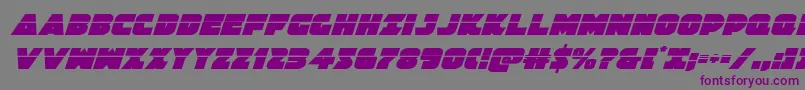 Jedisflaserital-Schriftart – Violette Schriften auf grauem Hintergrund