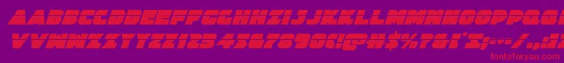 Jedisflaserital Font – Red Fonts on Purple Background