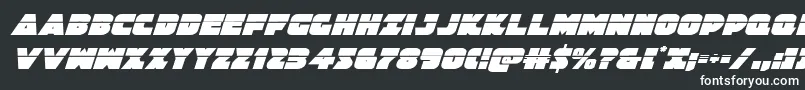 Шрифт Jedisflaserital – белые шрифты на чёрном фоне