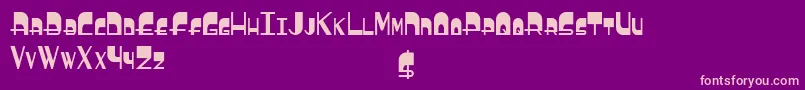 BoldyheadBold Font – Pink Fonts on Purple Background