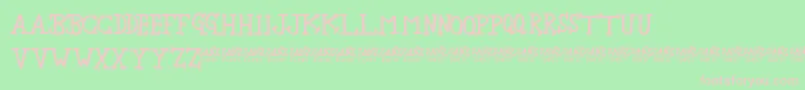 NewbieSherif Font – Pink Fonts on Green Background