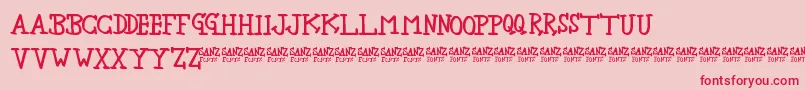 NewbieSherif Font – Red Fonts on Pink Background