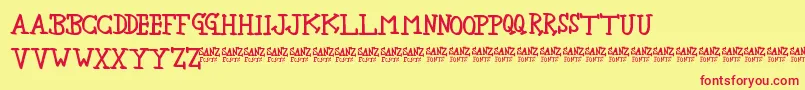 NewbieSherif Font – Red Fonts on Yellow Background