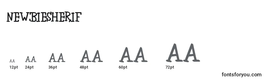 NewbieSherif Font Sizes