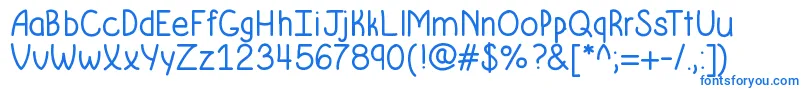 Krumkakebold Font – Blue Fonts on White Background