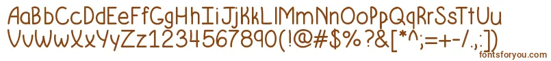 Krumkakebold Font – Brown Fonts on White Background
