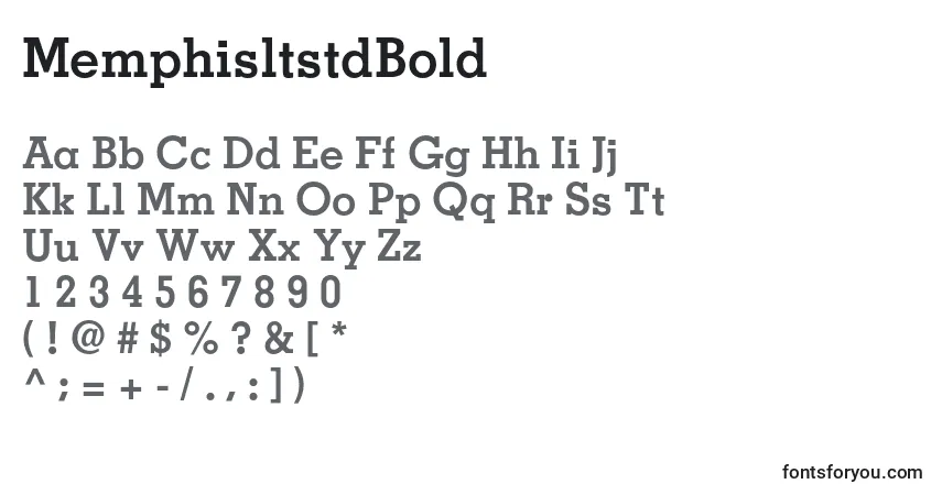 MemphisltstdBold Font – alphabet, numbers, special characters
