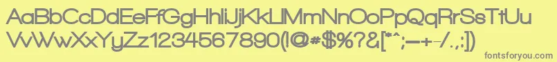 WalkwayBlack Font – Gray Fonts on Yellow Background