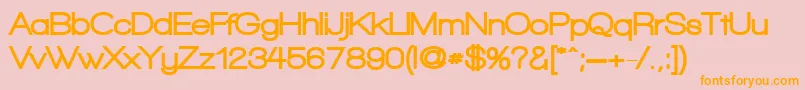 WalkwayBlack Font – Orange Fonts on Pink Background