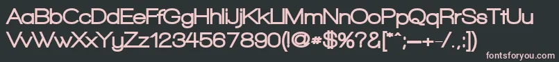 WalkwayBlack Font – Pink Fonts on Black Background