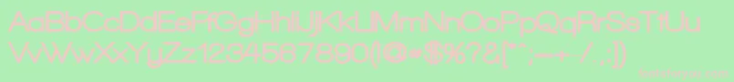 WalkwayBlack Font – Pink Fonts on Green Background