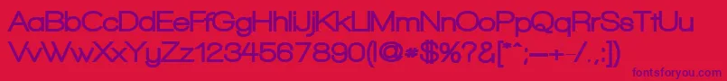 WalkwayBlack Font – Purple Fonts on Red Background