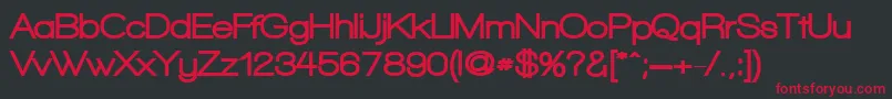 WalkwayBlack Font – Red Fonts on Black Background