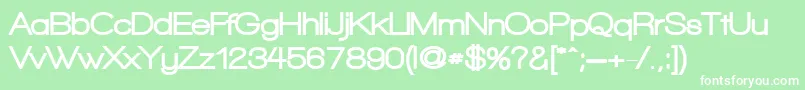 WalkwayBlack Font – White Fonts on Green Background