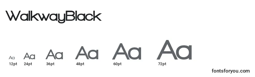 WalkwayBlack Font Sizes