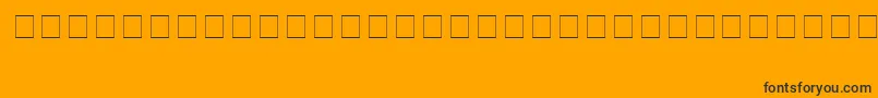 Шрифт Brushsc0 – чёрные шрифты на оранжевом фоне