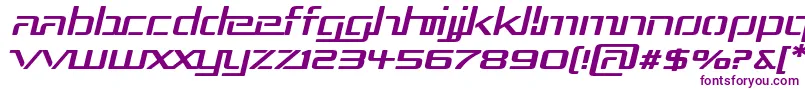 RepublikaIiiExpItalic Font – Purple Fonts on White Background