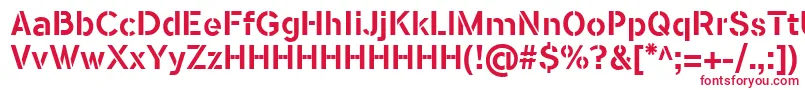 FlamanteStencilMediumFfp Font – Red Fonts