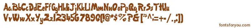 Flatbrush36RegularTtcon-Schriftart – Braune Schriften