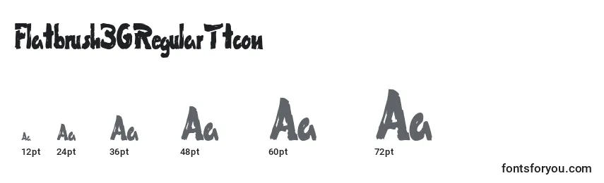 Flatbrush36RegularTtcon Font Sizes