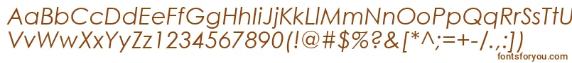 CenturyGothicРљСѓСЂСЃРёРІ Font – Brown Fonts on White Background