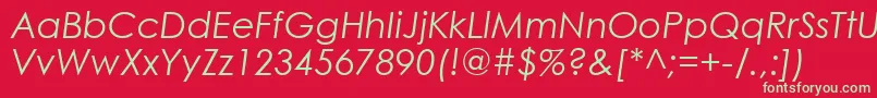 CenturyGothicРљСѓСЂСЃРёРІ Font – Green Fonts on Red Background