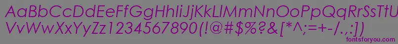 CenturyGothicРљСѓСЂСЃРёРІ Font – Purple Fonts on Gray Background