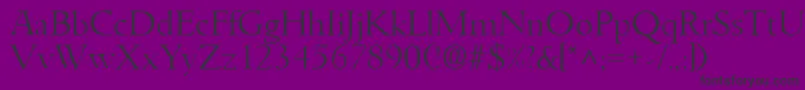 GoudyitalianlhRegular Font – Black Fonts on Purple Background