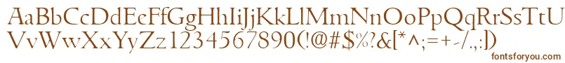 GoudyitalianlhRegular Font – Brown Fonts