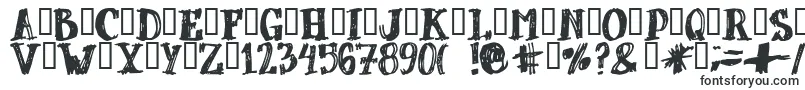 Шрифт Dubbel ffy – очень широкие шрифты