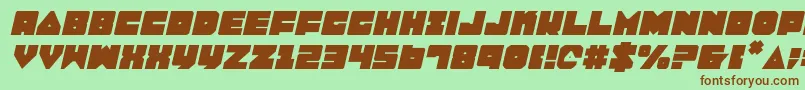 Lobotommyi Font – Brown Fonts on Green Background