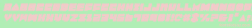 Lobotommyi Font – Pink Fonts on Green Background