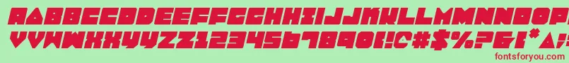 Lobotommyi Font – Red Fonts on Green Background