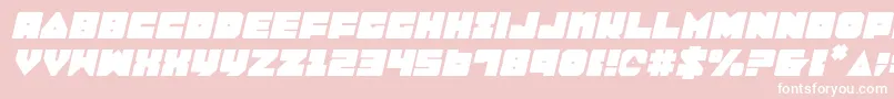 Lobotommyi-Schriftart – Weiße Schriften auf rosa Hintergrund