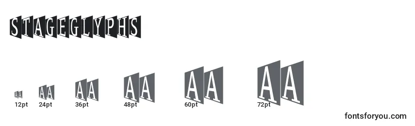 Stageglyphs Font Sizes